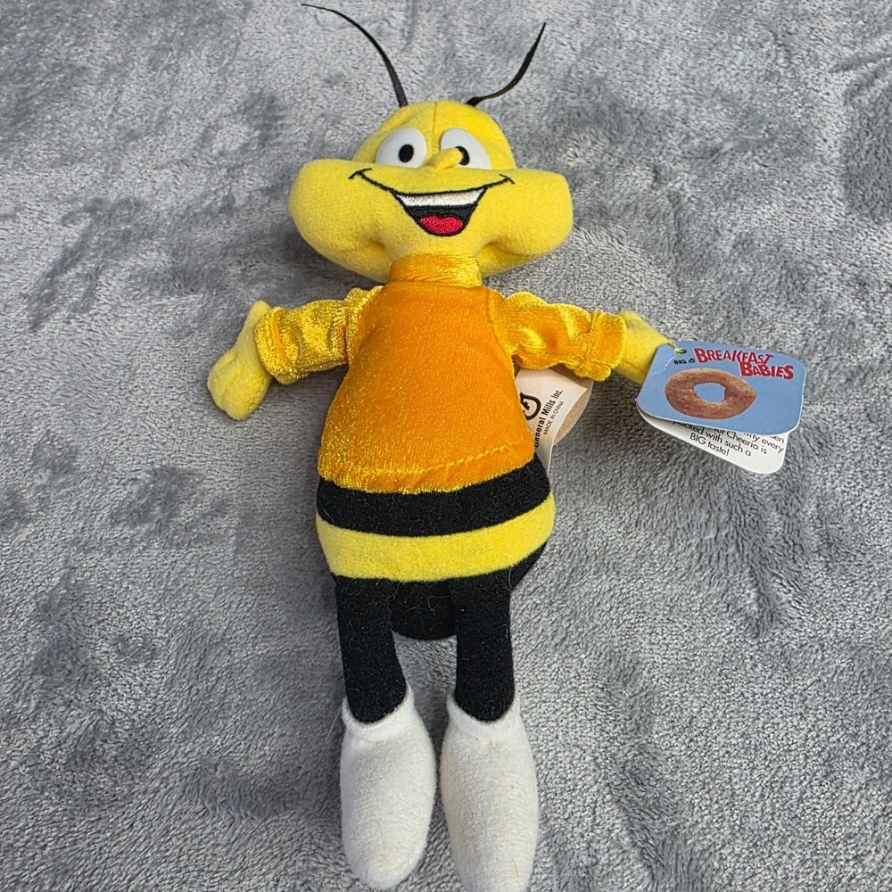 General Mills Breakfast Babies Beanie Plush Pal‎ Honey Nut Cheerios Bee 1997